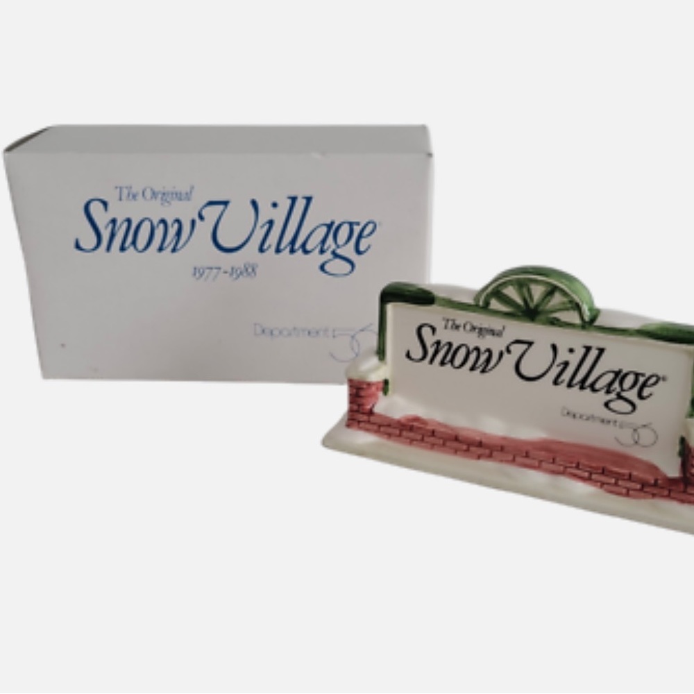Department 56 | Original Snow Village | Snow Village Promotional Sign